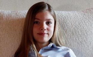 La infanta Sofía, durante la lectura del Quijote del pasado jueves./EFE