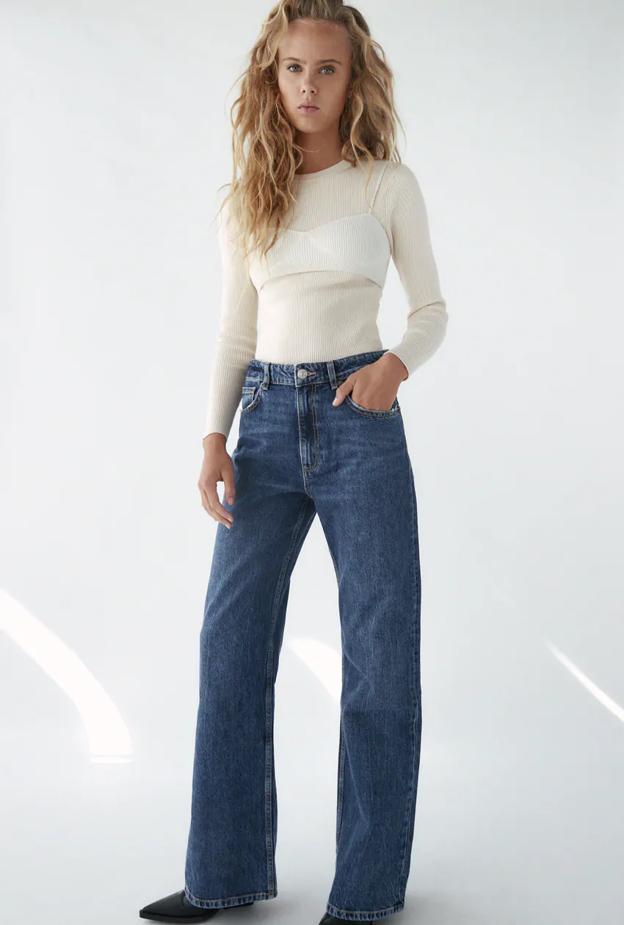 Jeans Wide Leg Noventero Azul Claro Corona - Compra Ahora | Dafiti Chile